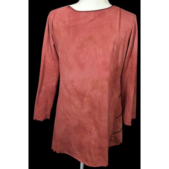 Jude Stuecker Bohemian Medieval Asymmetrical Terra Cotta Top Size Small - Picture 2 of 8